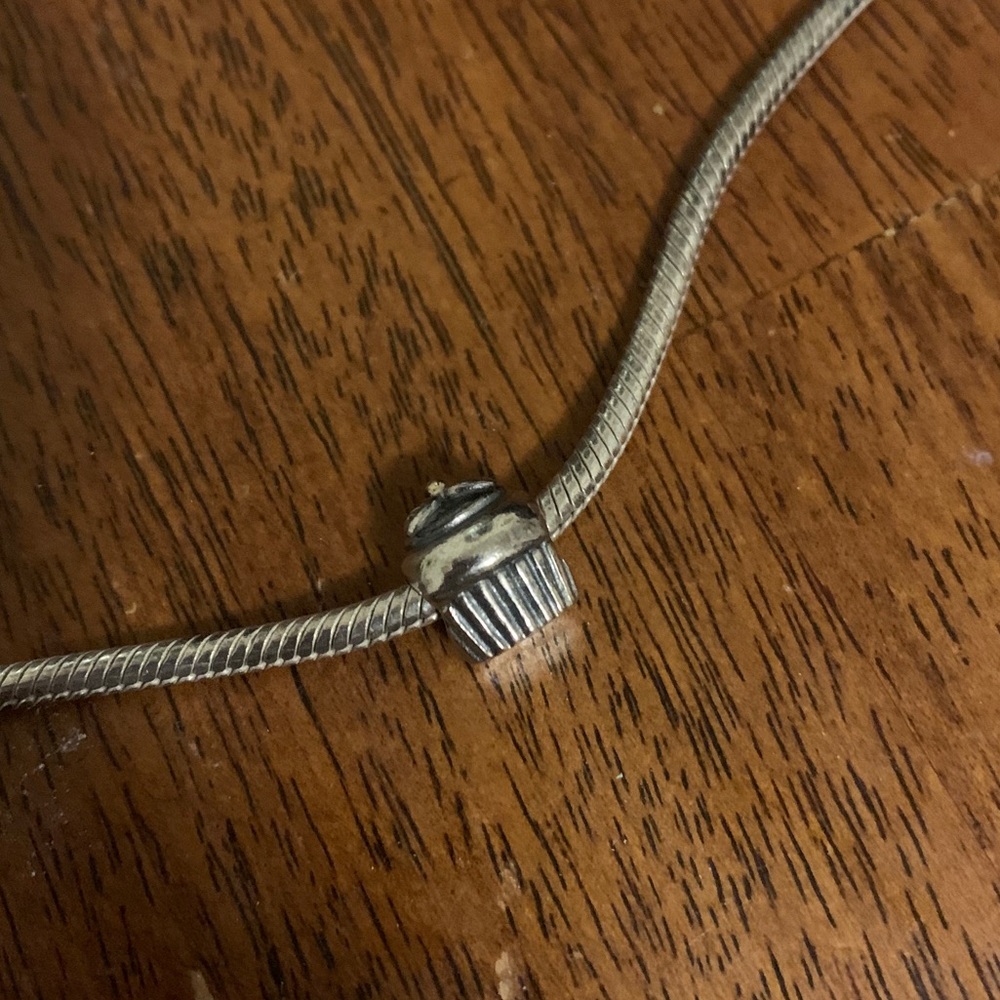 Silver Cupcake 🧁 Pandora Charm